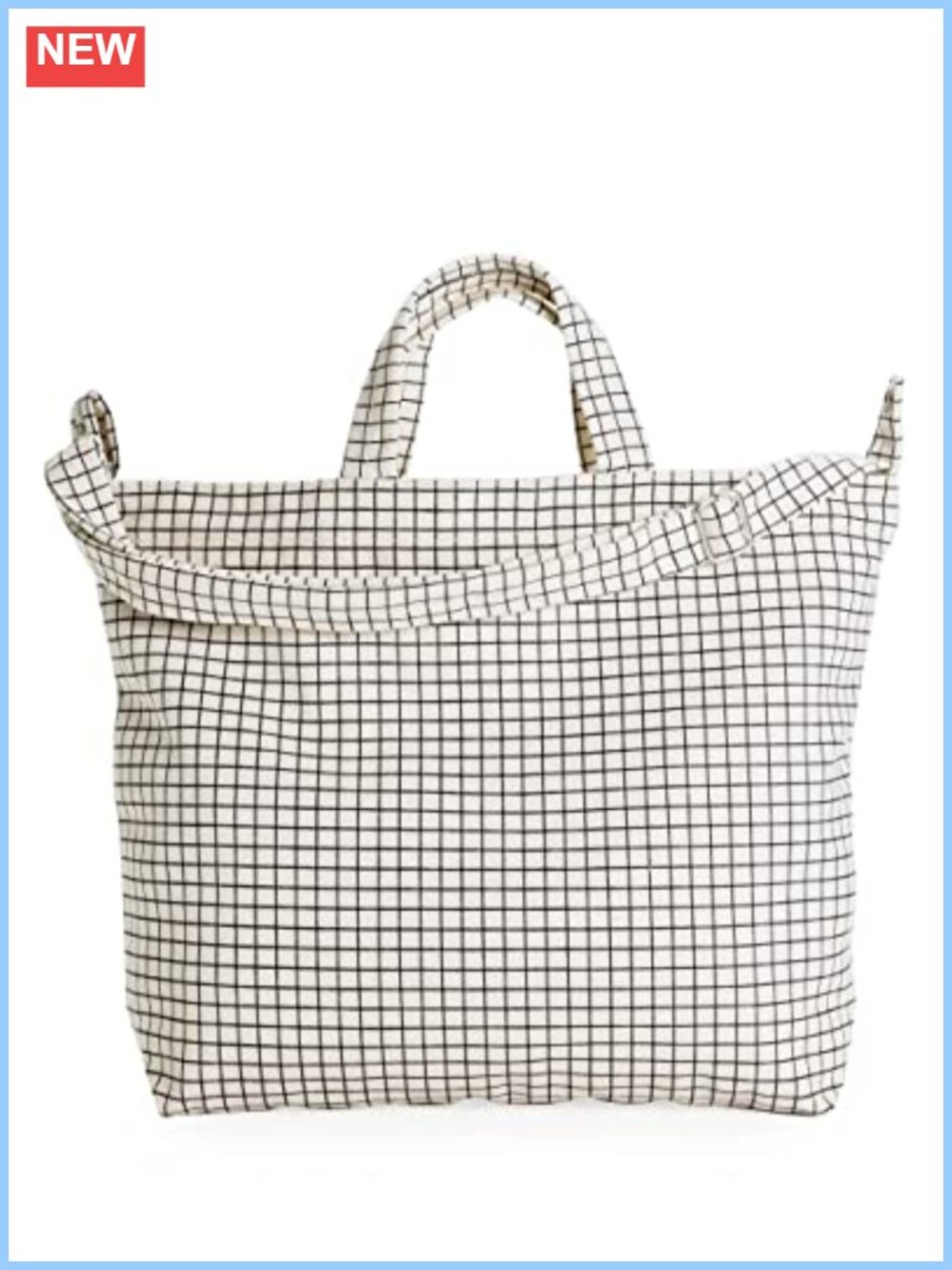 Recycled Cotton Canvas Zip Duck Tote Bag for Laptop Yoga